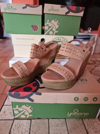 Sandalias con cuña