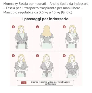 Fascia Neonato Grigia