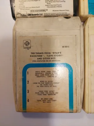 Lote 6 Cartuchos Música Años 70