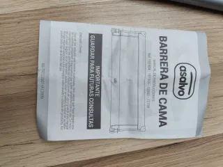 Barrera de cama infantil azul