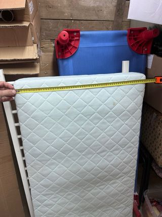 Cuna blanca con colchón