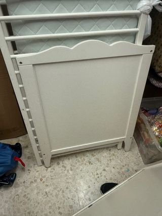 Cuna blanca con colchón
