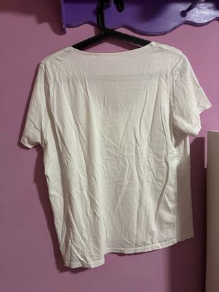 Camiseta TEX blanca con volantes