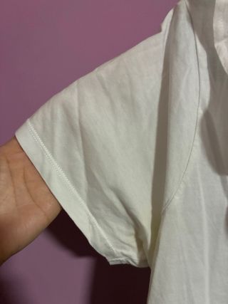 Camiseta TEX blanca con volantes