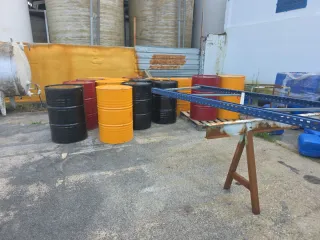 Bidón de chapa metálica