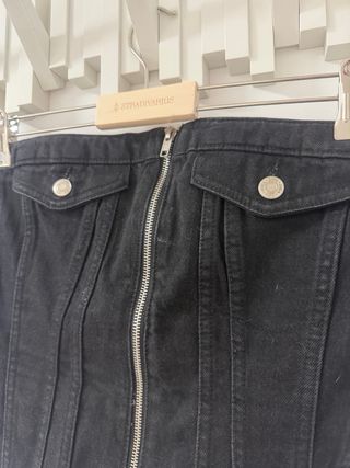 Corsé vaquero negro Zara