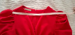 Vestido rojo,midi. comunion,boda,evento talla 44/4