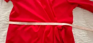 Vestido rojo,midi. comunion,boda,evento talla 44/4