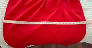 Vestido rojo,midi. comunion,boda,evento talla 44/4