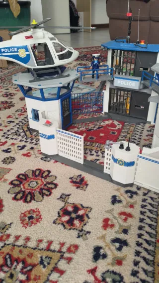 Playmobil Elicottero Base Polizia