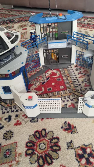 Playmobil Elicottero Base Polizia