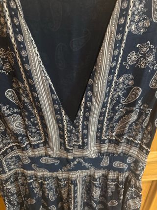 Vestido Mango Azul Talla M