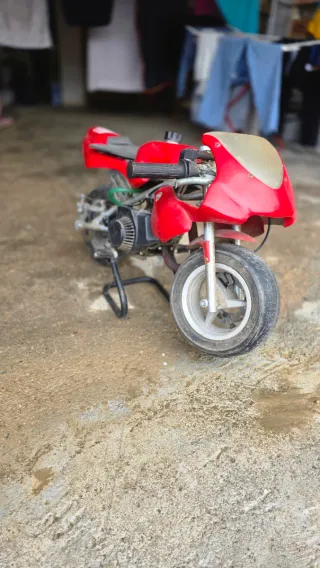 Minimoto Replica Blata Roja y Blanca