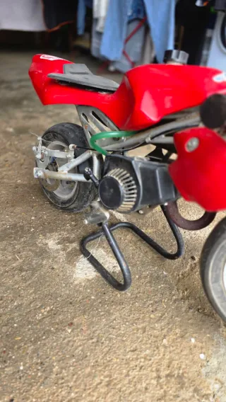 Minimoto Replica Blata Roja y Blanca