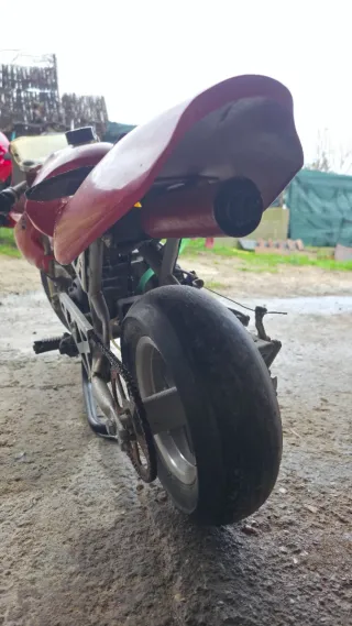 Minimoto Replica Blata Roja y Blanca