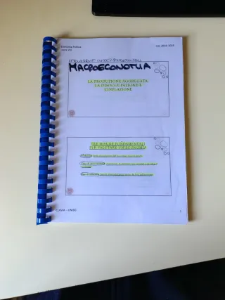 Slide di macroeconomia rilegate