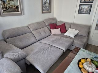 Sofá Chaise Longue Gris