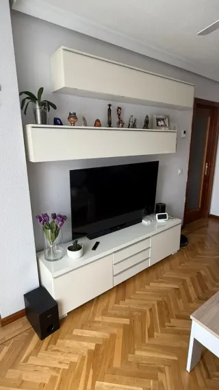 Mueble de salón IKEA blanco lacado 3 piezas