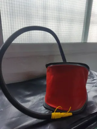 Hinchador de pie con manguera