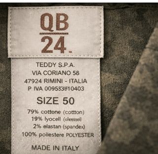 Blazer QB24 uomo verde militare taglia 50
