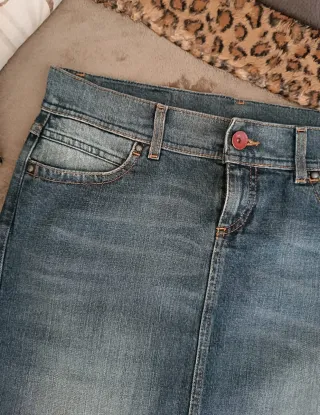 Gonna jeans Benetton blu