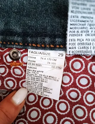 Gonna jeans Benetton blu