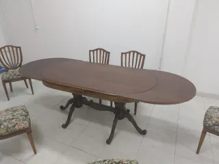 Conjunto mesa de comedor y 6 sillas