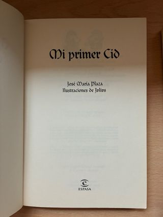 Libros: Mi primer quijote, Mi primer cid