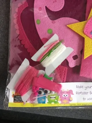 Kit Manualidades Felt Monster Bag Craft Planet