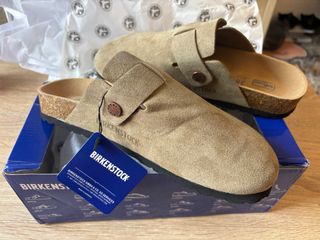 Zuecos Birkenstock Beige/Verde Talla 38