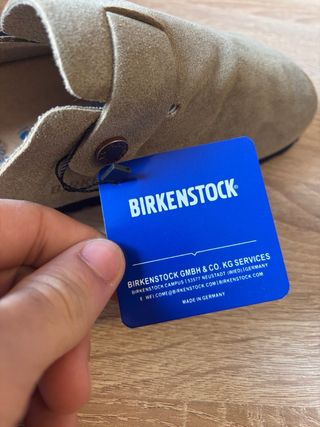 Zuecos Birkenstock Beige/Verde Talla 38