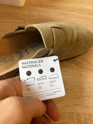 Zuecos Birkenstock Beige/Verde Talla 38