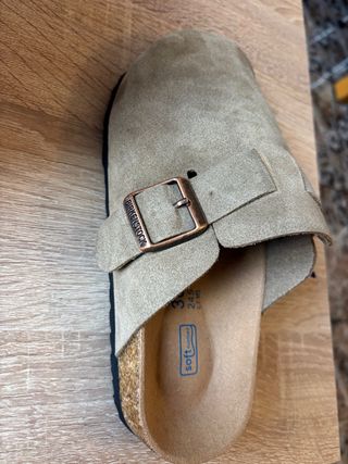 Zuecos Birkenstock Beige/Verde Talla 38