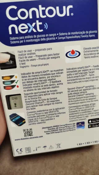 Dispositivo de Glucemia Contour con Tiras