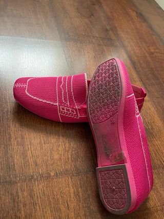 Zapatos planos rosas talla 38