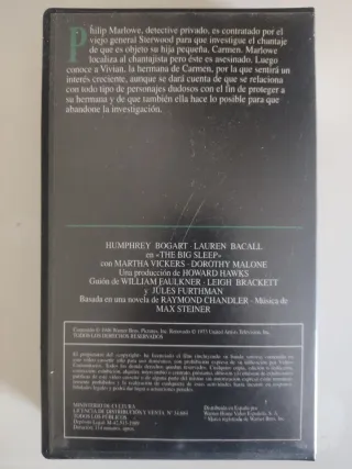 El Sueño Eterno VHS (Español)