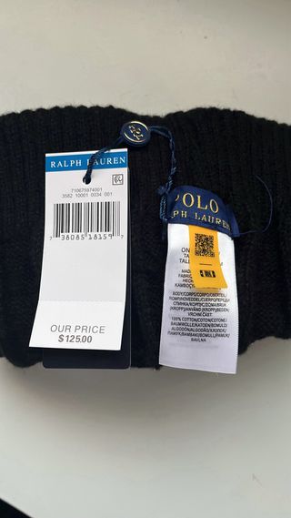 Berretto Polo Ralph Lauren nero uomo