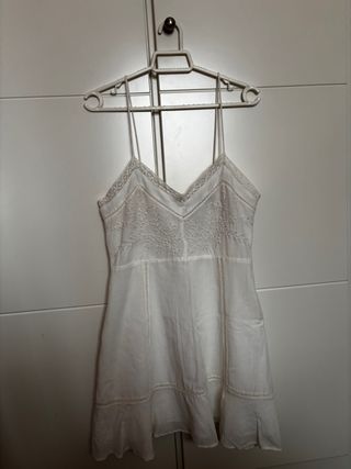 Vestido Zara Blanco Talla S