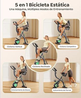 Bicicleta estática plegable