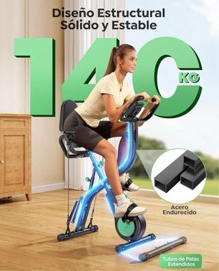 Bicicleta estática plegable