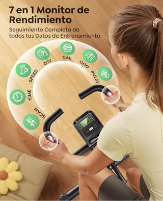 Bicicleta estática plegable