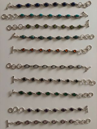 Pulsera Plata 925 Turquesa