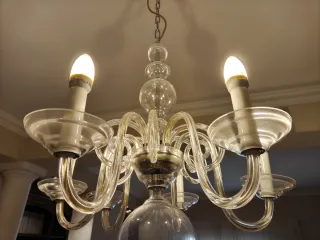 Lámpara de techo de cristal