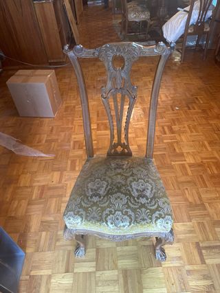 mesa salon comedor en madera de nogal