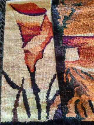 3 pequeños Tapices Tejidos a Mano