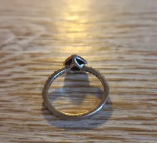 Anillo Pandora Corazón Rojo Talla 52