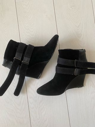 Botines cuña Pull&Bear negros