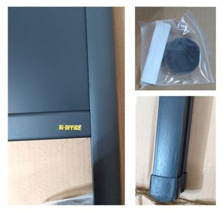 Bi-office ardósia de giz dupla com moldura (122)