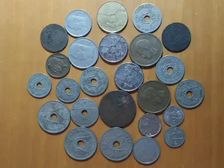 Lote monedas antiguas varios países