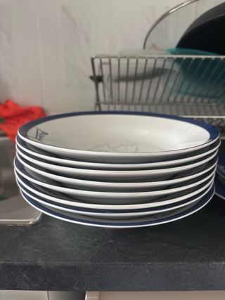 Set Platos Picasso Paloma Paz Azul